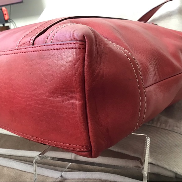 Vtg Coach Hampton Leather Tote E063-F10194 - Picture 8 of 15